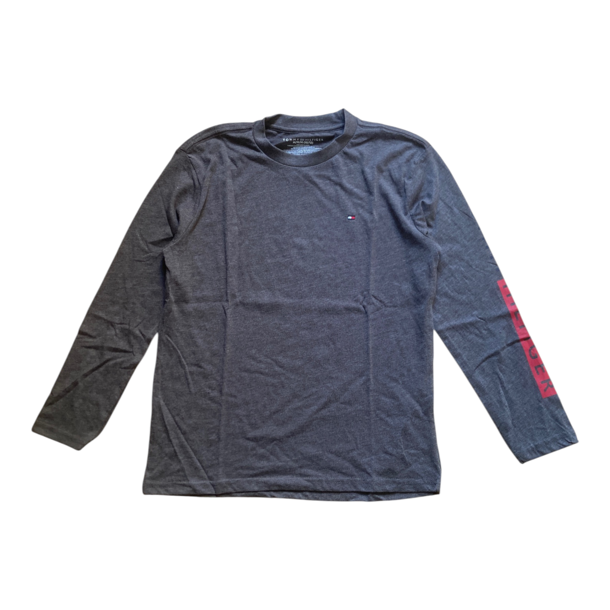 T-Shirt Enfant Manches Longues Tommy Logo – Haut Coton Confortable Style Casual