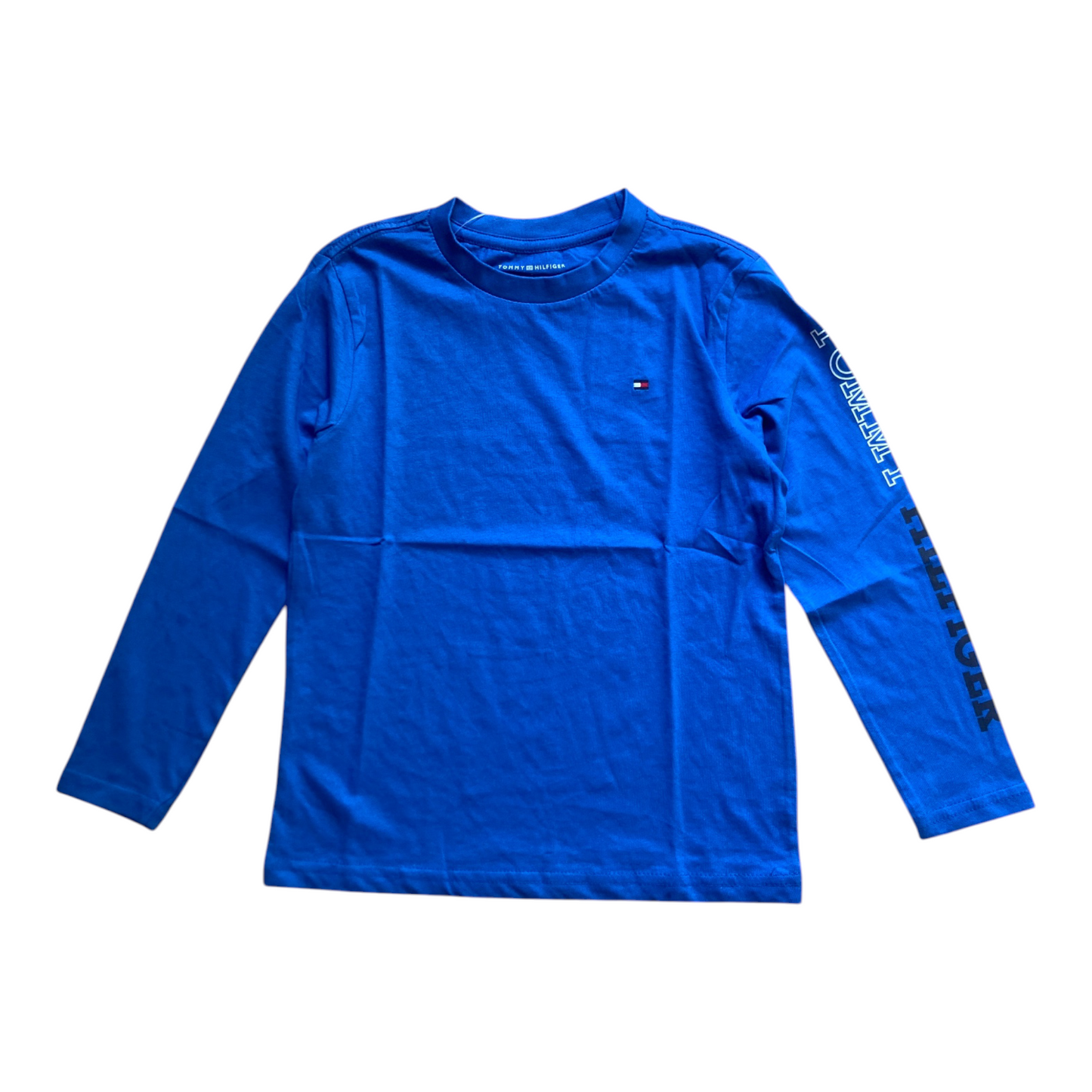 T-Shirt Enfant Manches Longues Tommy Logo – Haut Coton Confortable Style Casual