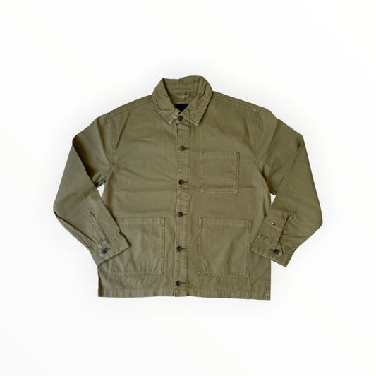 Tommy Hilfiger Chore Jacket Workwear, veste homme style workwear, vue de face, look casual et moderne.