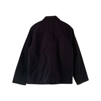 BITAMBS Tommy Hilfiger black cotton canvas workwear jacket, back view showing a structured collar and clean design.