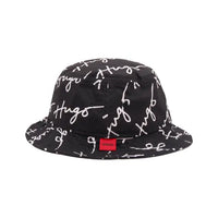 Bob HUGO Monogramme Noir & Blanc – Bucket Hat Homme